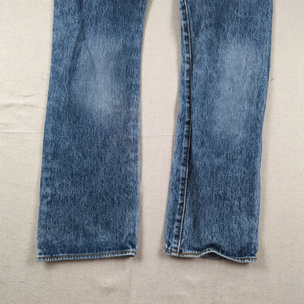 Levis 501 Jeans Mens 32x32 Blue Button Fly Classic American Western Acid Wash